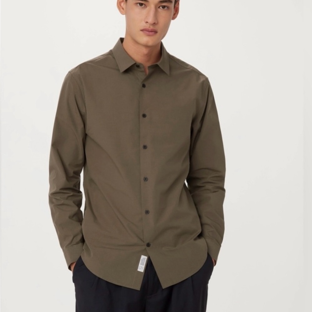 Frank & Oak NWT The Essential Khaki Button Down Shirt